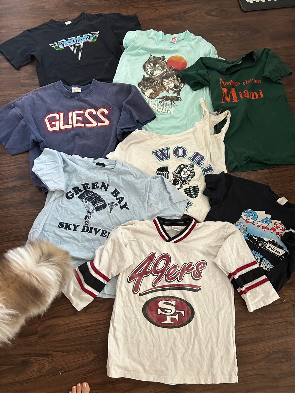 8 vintage t shirts assorted lot various sizes